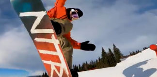 地元で週末スノーボードを楽しむマーカス・クリーブランド