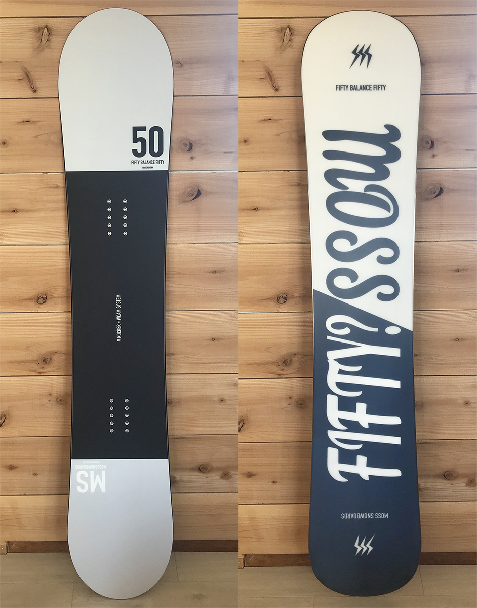 moss snowboards fifty-fifty-