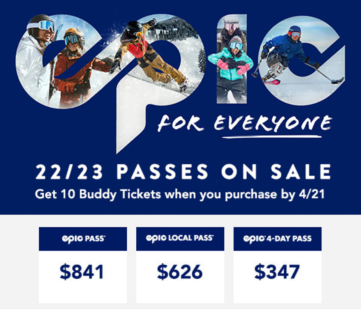 ウィスラーなど世界の主要スキー場を含む早割シーズンパスEpic Passeが841で販売開始！ 日本一わかりやすいスノーボードサイト
