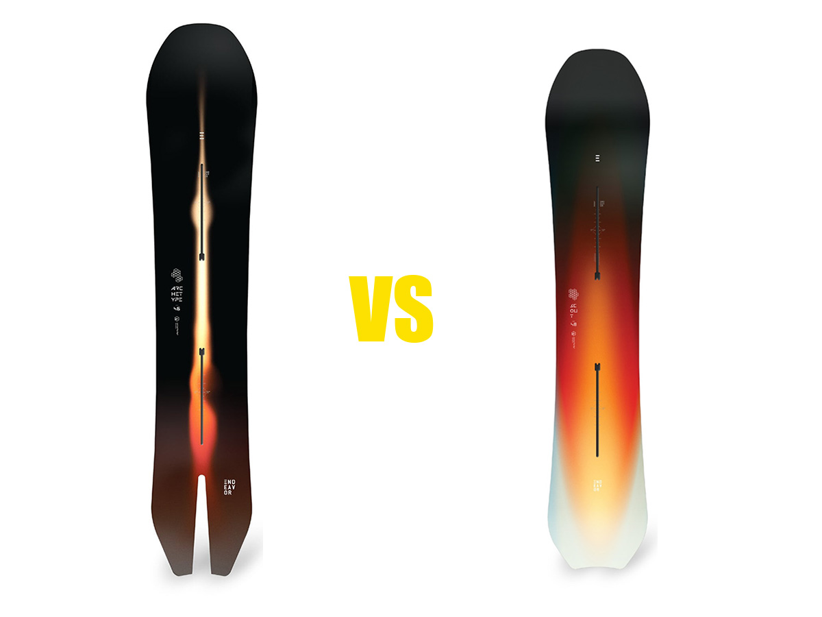 ENDEAVOR SNOWBOARDSパウダーボード ARCHITYPE VS SCOUT 日本一わかりやすいスノーボードサイト