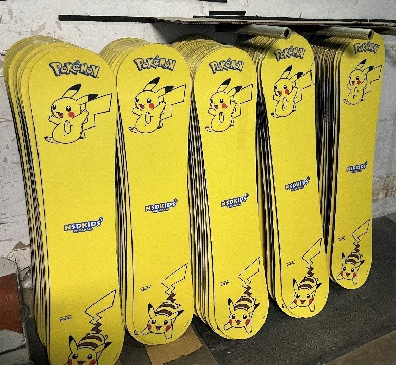 ポケモン ピカチュウ オリジナルスノーボード　110cm ポケモンオリジナルスノーボード・バインディングセット販売開始