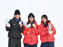 深田茉莉「金」 ゾーイ「銀」 村瀬心椛「銅」